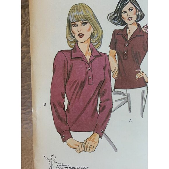 Kwik Sew Misses Top Sewing Pattern sz 14-20 1064 - uncut - Picture 4 of 11